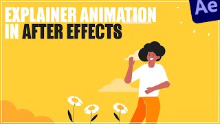 Explainer Motion Design Animation in After Effects Tutorials  PARTI03 [upl. by Llednek]