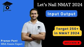 Input Output for NMAT 2024  Most Important NMAT Topics  Lets Nail NMAT 2024  MBA Karo [upl. by Kubetz]