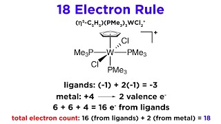 The 18 Electron Rule for Transition Metal Complexes [upl. by Eelirol]