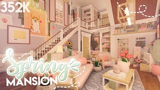 Bloxburg ೃ⁀➷ Floral Spring Mansion  ˚  House Build  No Large Plot  Daislillia ❀ [upl. by Bullion612]