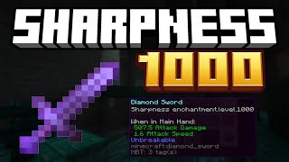 How To Get a SHARPNESS 1000 STICK in Minecraft 1213 [upl. by Millisent670]