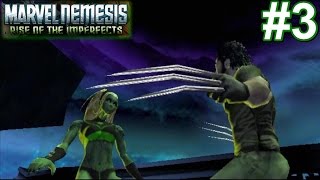 Marvel Nemesis Rise Of The Imperfects PS2 Gameplay 3 Wolverine vs Storm [upl. by Bondon]