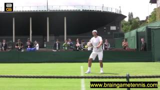 2012 Wimbledon Practice Nadal Wawrinka Stepanek Bellucci [upl. by Rolan]