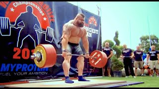 Eddie Hall DEADLIFT WORLD RECORD 463KG  1020lbs [upl. by Rusert]