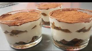 Recette de tiramisu sans oeufs تيراميسو بدون بيض [upl. by Turpin478]