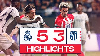 Highlights  Real Madrid 53 Atlético de Madrid [upl. by Nelo]