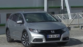 Essai Honda Civic Tourer 16 iDTEC Exécutive 2014 [upl. by Mariel]