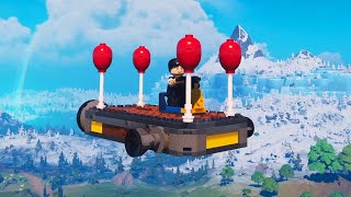 How to Build a Simple Working Plane in LEGO Fortnite [upl. by Foscalina]