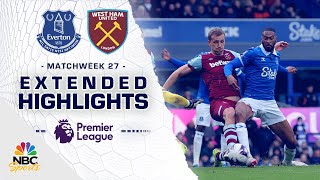 Everton v West Ham United  PREMIER LEAGUE HIGHLIGHTS  322024  NBC Sports [upl. by Ennove]