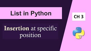 insert Method in PythonList in PythonInsertion in List PythonPython Tutorial in Hindi [upl. by Huey]