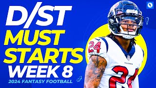 Defense DST Start Em  Sit Em  Fantasy Football Week 8 [upl. by Marutani]