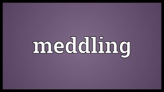 Meddling Meaning [upl. by Alyehc443]