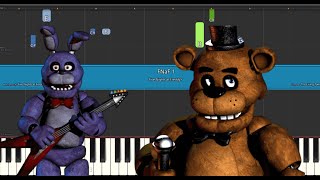 FNAF music piano tutorial EASY [upl. by Eddy465]