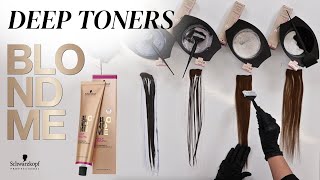 5 Deep Toning Shades 🤎 for Darker Bases  BLONDME Deep Toning  Schwarzkopf Professional [upl. by Witty]