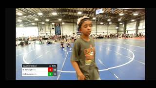 Nolan Savage vs Myles Preston 2024 NHSCA Middle School Round 1 [upl. by Oiraved]