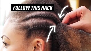 How To Cornrow Braid To Scalp FOR BEGINNERS [upl. by Amuh823]