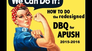 How to do the old DBQ for APUSH SEE NEW VIDEO BELOW [upl. by Tiram]