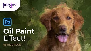 Pet Portraits Easy Oil Paint Effect in Photoshop  Photoshop tutorial [upl. by Ynogoham]