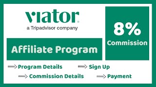 Viator Affiliate Program 2024  Earn Money from Viator [upl. by Hinman383]