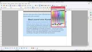 OpenOffice Hintergrundfarbe ändern [upl. by Mahgirb]