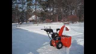 Ariens Deluxe 28 Snow Blower With Auto Turn Review Model 921030 [upl. by Kowtko]