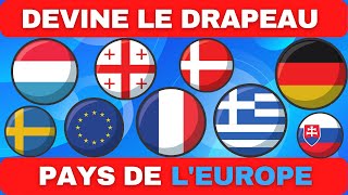 🌍QUIZ GÉORAPHIE🌍 QUIZZ DRAPEAU EUROPE  COMBIEN DE DRAPEAUX DES PAYS EUROPÉENS CONNAISTU   FLAG [upl. by Pas]