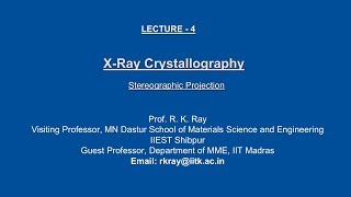 Lecture 04 Stereographic Projection [upl. by Horn]