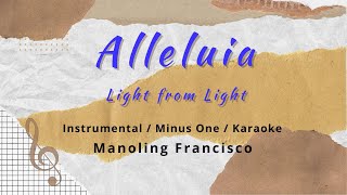 Alleluia Light from Light Instrumental  Minus One  Karaoke  Orchestra [upl. by Aliakam]