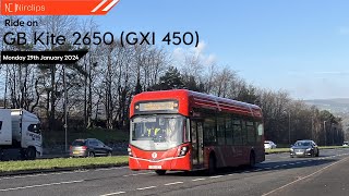 Ride on Translink Foyle Metro 2650 Wright GB Kite Electroliner GXI 450 [upl. by Castra]