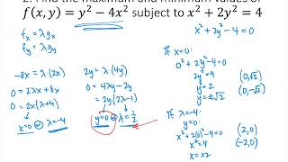 Lagrange Multipliers Practice Problems [upl. by Akela]