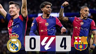 Real Madrid vs Barcelona 04 El Clasico La Liga 202425  MATCH REVIEW [upl. by Anuska]