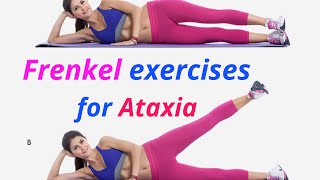 Frenkel Exercises for Ataxia Patients  Physiotherapy  Dr Najid [upl. by Leoni]