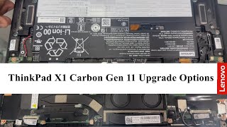 Lenovo ThinkPad X1 Carbon Gen 11 Upgrade Options and Battery Removal [upl. by Ahsert]