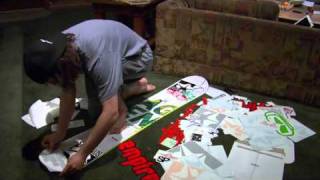 How To Sticker Your Snowboard [upl. by Aryajay]