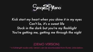 Flashlight Piano karaoke demo Jessie J amp Pitch Perfect 2 [upl. by Ilesara]