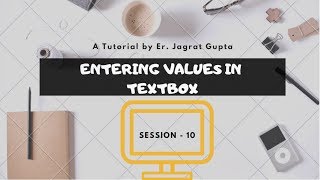 Entering value in Textbox  Selenium WebDriver  Session 10 [upl. by Adamec]