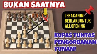 Cara melakukan jebakan Yunani yang benar  biar terlihat seperti Mikhail Tal [upl. by Tabbie]