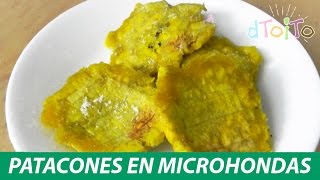 👽⚡ PATACONES TOSTONES EN MICROHONDAS 🍌 Platano 02 dtoito [upl. by Newol]