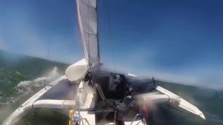 Double Handed Farallones Race 2016  Corsair 31R Trimaran  Team Trident [upl. by Nonna]