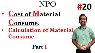 🔴 Cost of Material consumed  Consumable goods NPO  How to calculateclass 12 Part 1 VIDEO 20 [upl. by Cottle]