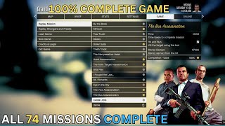 HOW TO LOAD 100 COMPLETE GTA 5  ALL MISSIONS COMPLETED  COMPLETE MAP  GTA 5 MODS 2024 [upl. by Dream]