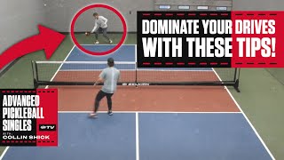 Practice Your Passing Drive Shots Advanced Pickleball Singles with Collin Shick [upl. by Nnodnarb]