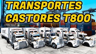 Convoy de Transportes CASTORES🥵5 Kenworths T800 Curvas difíciles 🤑👌 MÉXICO ATS [upl. by Rafat]