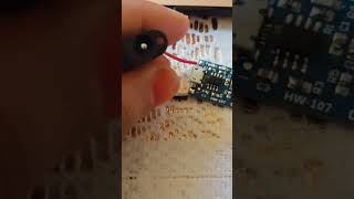 Lithium battery 18650 charging PCB Soldering a 35mm DC jack to tp4056 [upl. by Bleier]