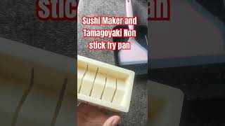 Unboxing My Tamagoyaki Nonstick fry pan and Sushi Making Kit Diy tamagoyaki sushi unboxing [upl. by Burrill312]