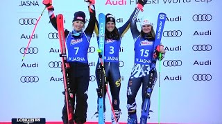 Womens Giant Slalom  Award Ceremony  Jasna SVK  2024 [upl. by Kcirrem]