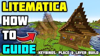 How to use LITEMATICA GUIDE  Minecraft Hotkeys Place amp Layer Build [upl. by Ad]