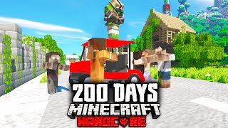 I Survived 200 Days in a Contaminated Zone in Hardcore Minecraft [upl. by Innes657]