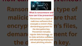 cybersecurity  What is ransomware and how can it be prevented [upl. by Secilu607]