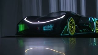 Faraday Future unveils its electric hypercar — CES 2016 [upl. by Erminna]